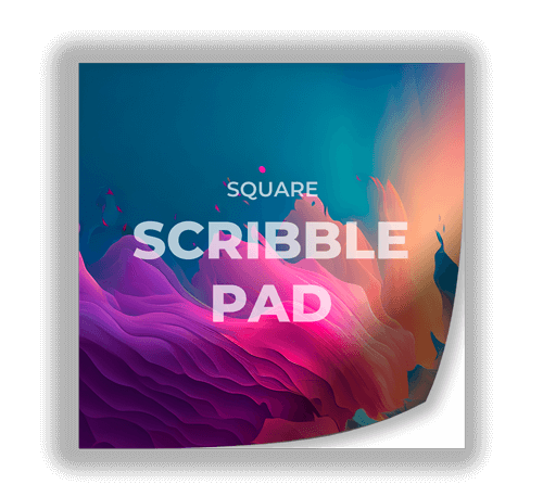 square scribble pads