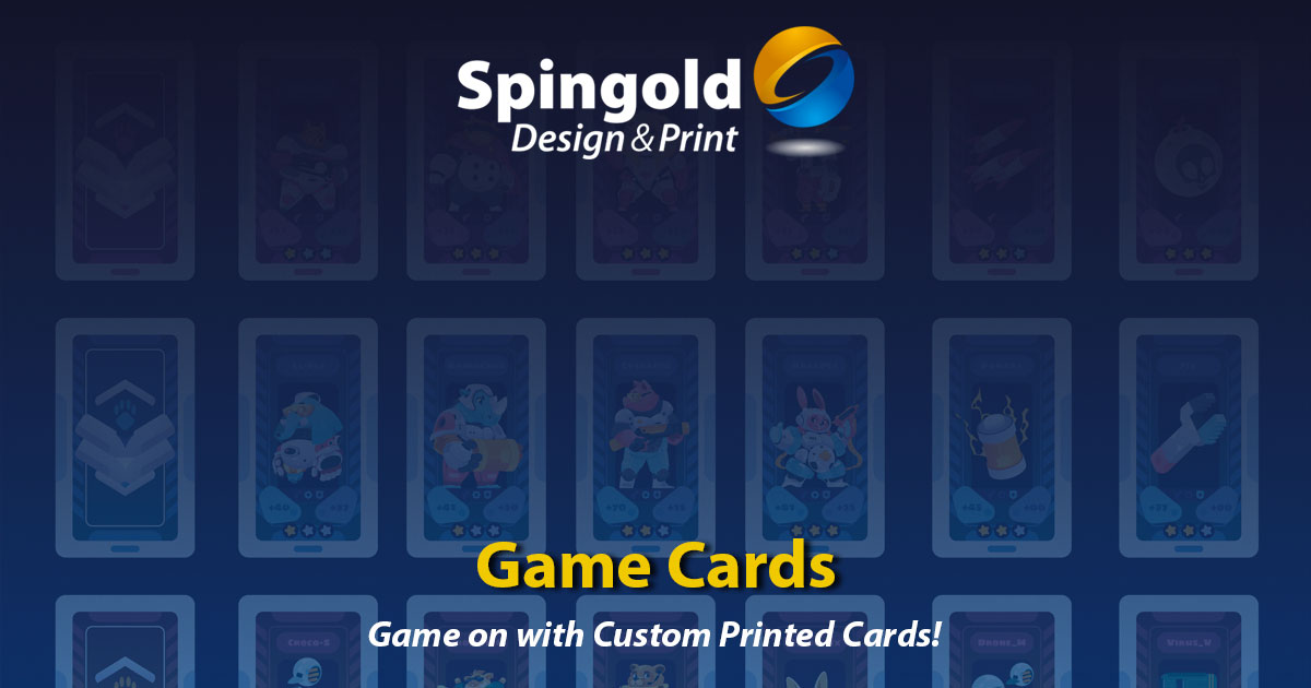 Custom Game Cards Printing Design