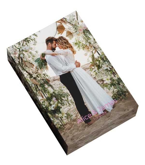 Personalised Wedding Playing Cards Tuck Box