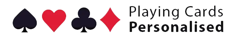 logo playing cards personalised